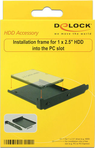 DeLock DeLock HDD/SSD-Halterung Für Gehäusezubehör