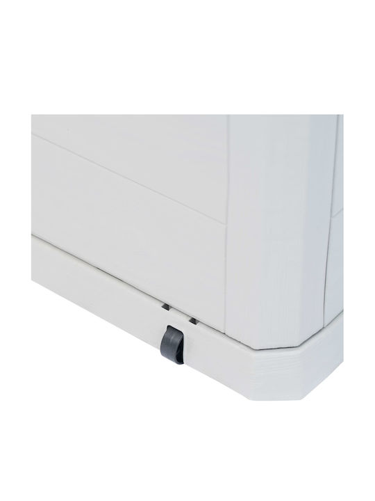 vidaXL Outdoor Storage Box 280lt Gray L117xW45xH56cm