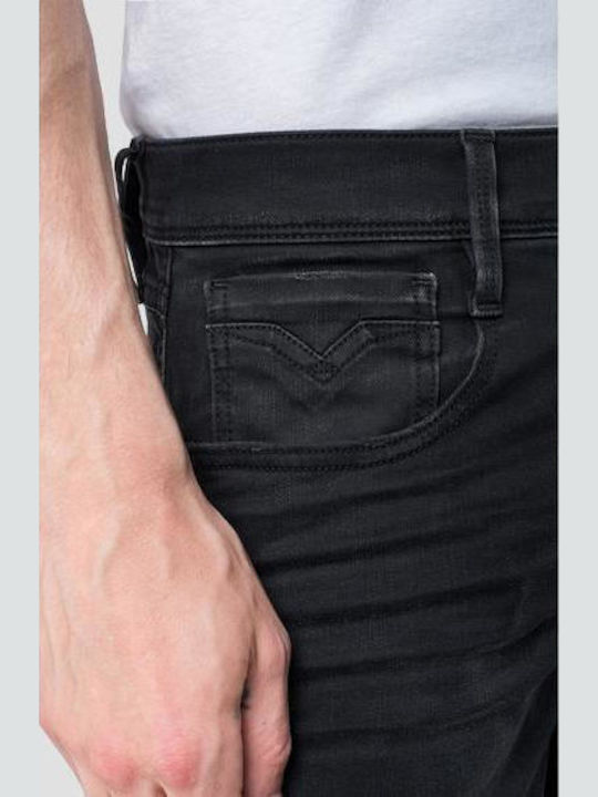 Hyperflex Anbass Men's Jeans Pants Elastic with Slim Tapered Fit Black