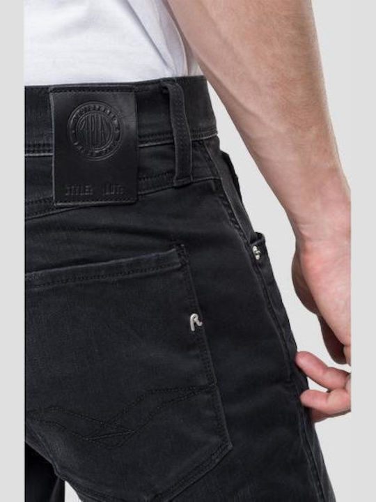 Hyperflex Anbass Men's Jeans Pants Elastic with Slim Tapered Fit Black
