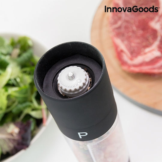 InnovaGoods Handbuch Gewürzmühlen 2 in 1 Kunststoff in Schwarz Farbe 22cm 1Stück
