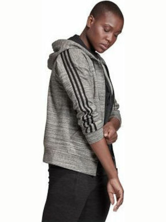 Adidas Must Have Melange Women's Hooded Cardigan Gray