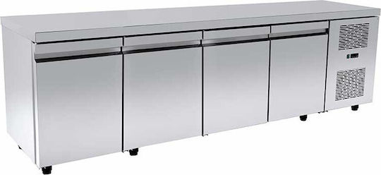 Niki Inox Congelator Comercial Bancă Congelare 610lt și 746W Oțel Inoxidabil cu 4 Uși P230 x L70 x Î88cm