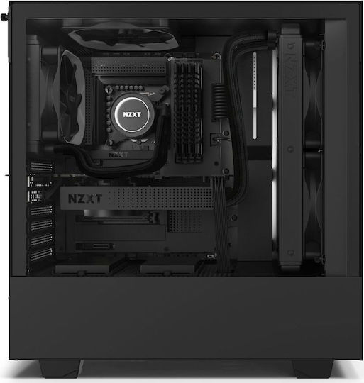 NZXT H510i Gaming Midi Tower Κουτί Υπολογιστή με Πλαϊνό Παράθυρο και RGB Φωτισμό Μαύρο