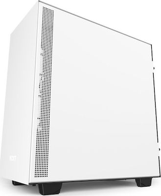 NZXT H510i Gaming Midi Tower Κουτί Υπολογιστή με Πλαϊνό Παράθυρο και RGB Φωτισμό Λευκό
