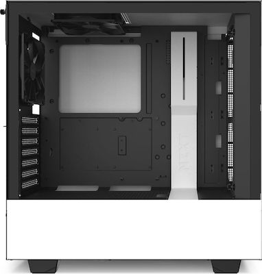 NZXT H510i Gaming Midi Tower Κουτί Υπολογιστή με Πλαϊνό Παράθυρο και RGB Φωτισμό Λευκό