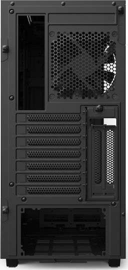 NZXT H510i Gaming Midi Tower Computer Case with Side Window and RGB Lighting Red
