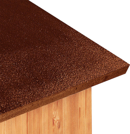 Ferplast Domus Hundehaus Hölzernes Außenbereich Braun 61x74.5x55cm