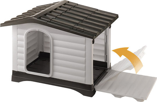 Ferplast Dogvilla Dog House Plastic Outdoor Brown 73x59x53cm
