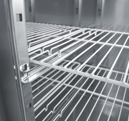 Bambas Frost Frigider Inoxidabil de Banc Salată 368lt cu 2 Uși și Unitate de Răcire 0/+10°C L155xl70xH85cm PIM 155