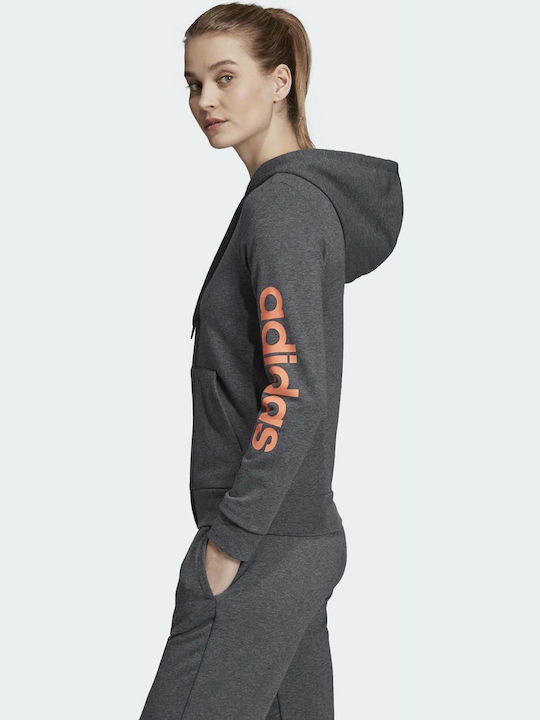 Adidas Core Women's Hooded Cardigan Gray