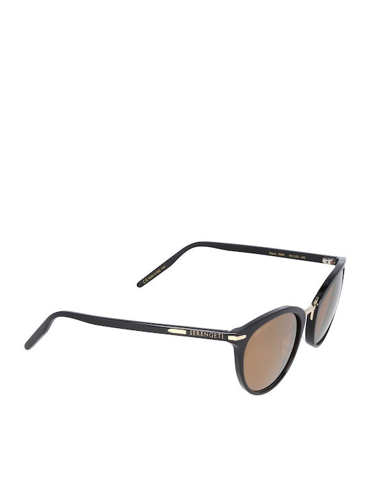 Serengeti Elyna Women's Sunglasses with Black Plastic Frame and Polarized Lens 8846