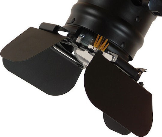GloboStar Single Spot with Socket E27 in Black Color
