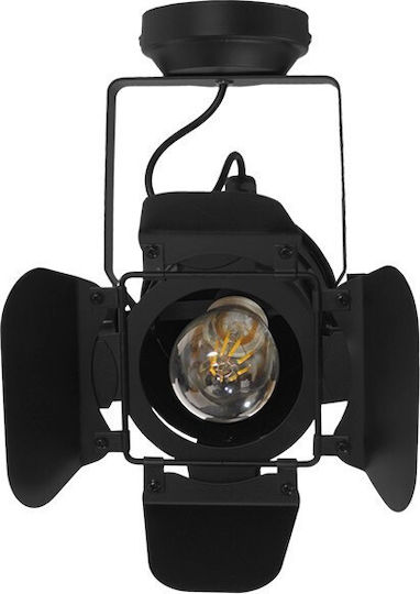 GloboStar Single Spot with Socket E27 in Black Color