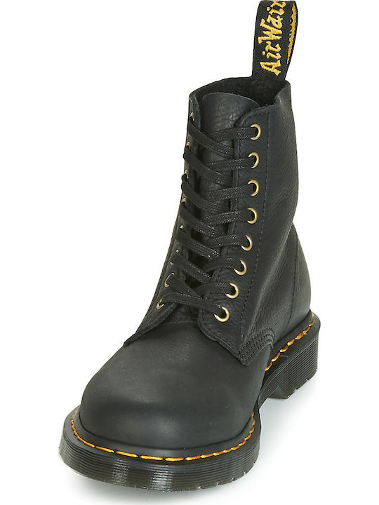 1460 Pascal Leather Black Boots
