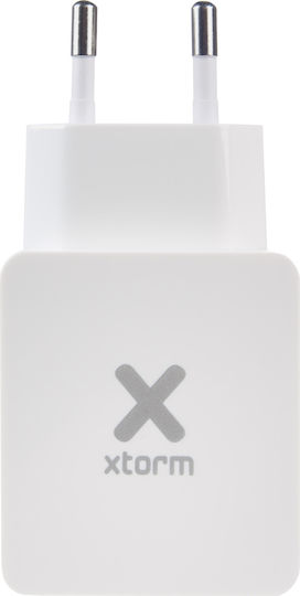 Xtorm Wireless Charger with USB-A and USB-C Ports 15W White