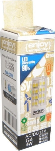 Elvhx Λάμπα LED 5W για Ντουί G4 Θερμό Λευκό 400lm