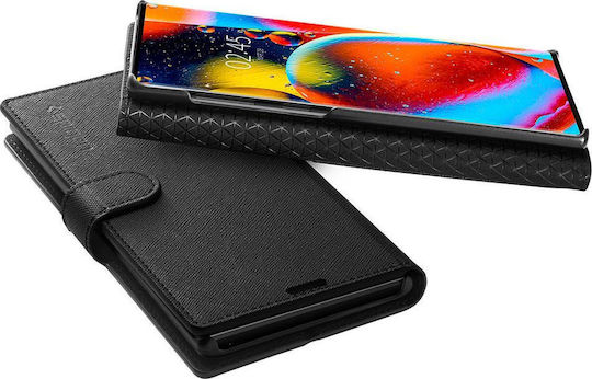 Spigen Wallet S Δερματίνης Μαύρο (Galaxy Note 10)