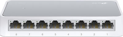 TP-LINK TL-SF1008D v12 Unverwaltet L2 Switch mit 8 Ports Ethernet