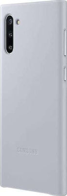 Samsung Leather Cover Umschlag Rückseite Leder Gray (Galaxy Note 10) EF-VN970LJEGWW