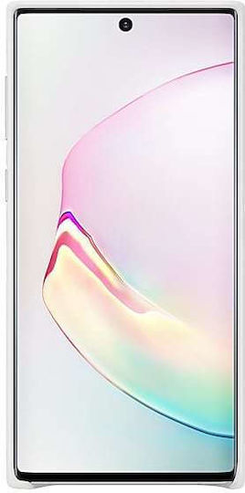 Samsung Leather Cover Back Cover Δερμάτινο Λευκό (Galaxy Note 10)