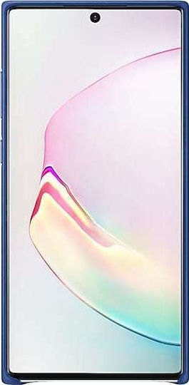Samsung Leather Cover Umschlag Rückseite Leder Blau (Galaxy Note 10+)