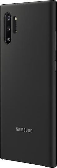 Samsung Silicone Cover Umschlag Rückseite Silikon Schwarz (Galaxy Note 10+)