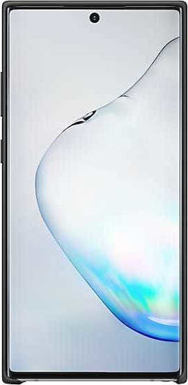 Samsung Silicone Cover Umschlag Rückseite Silikon Schwarz (Galaxy Note 10+)