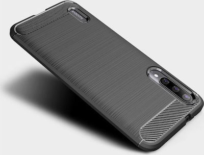 Hurtel Carbon Silicone Back Cover Black (Xiaomi Mi A3)