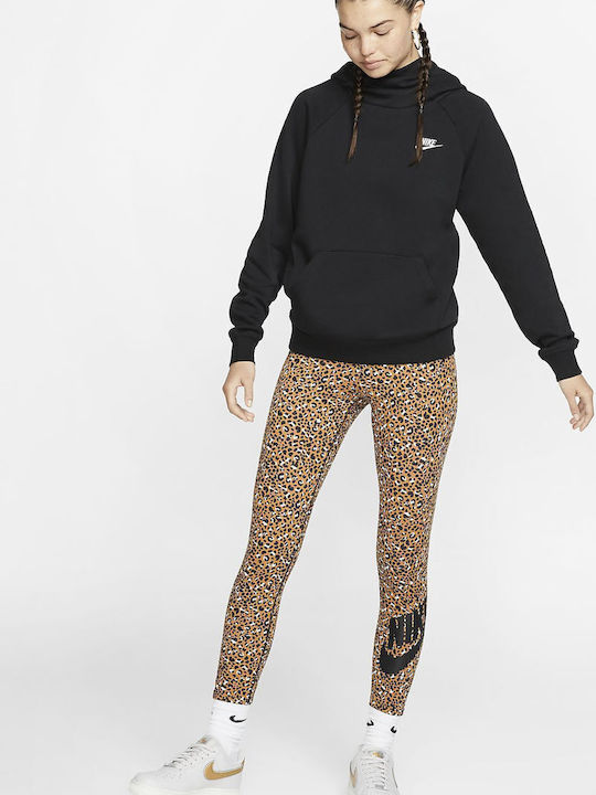 Sportswear Essentials Γυναικείο Φούτερ με Κουκούλα Μαύρο