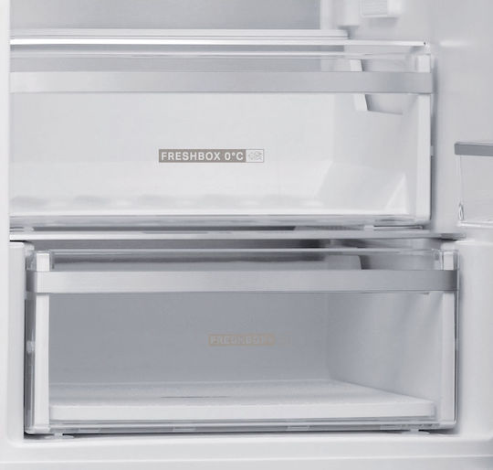 Whirlpool Ψυγειοκαταψύκτης 355lt Total NoFrost Υ201.1xΠ59.5xΒ68.8εκ. Inox W9 931D IX H