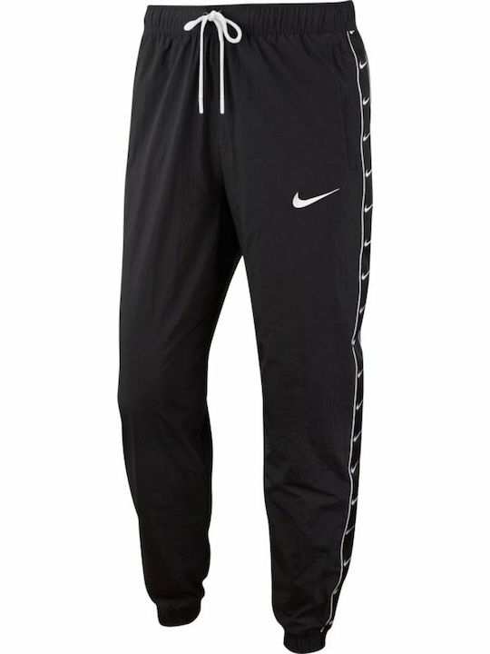 Sportswear Swoosh Παντελόνι Φόρμας με Λάστιχο Μαύρο