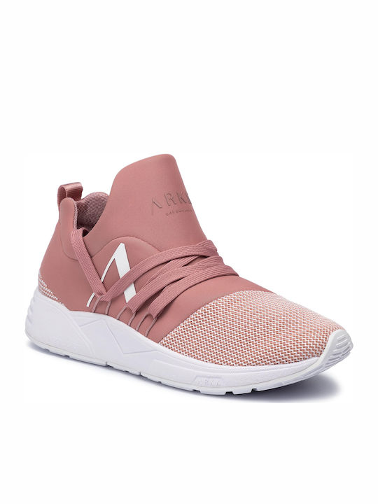 Arkk Copenhagen Raven Mesh S-E15 Damen Sneakers Rosa