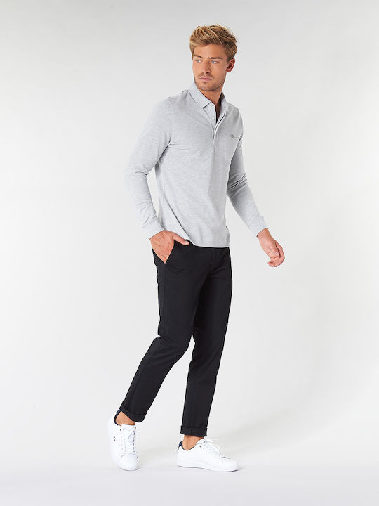 Polo Langarmbluse Gray