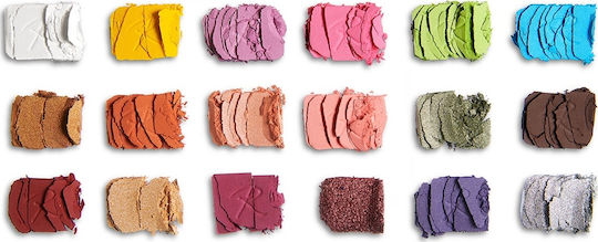 Revolution Beauty Roxxsaurus Paletă Cu Fard De Pleoape În Formă Pudră Presată 14.4gr