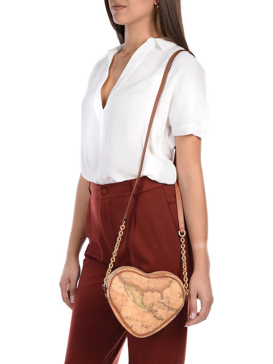 Alviero Martini 1a Classe Din piele Geantă de damă Crossbody Tabac maro