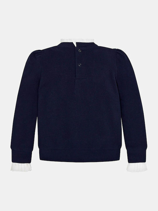 Mayoral Kids Blouse Long Sleeve Navy Blue