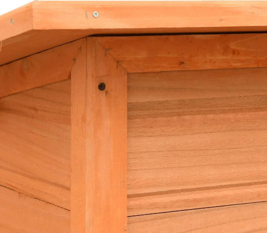 vidaXL Dog House Wooden Outdoor Brown 120x77x86cm