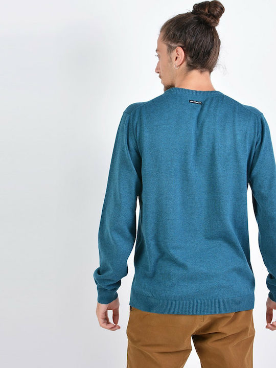 Emerson Herren Langarm-Pullover Petrol Melange