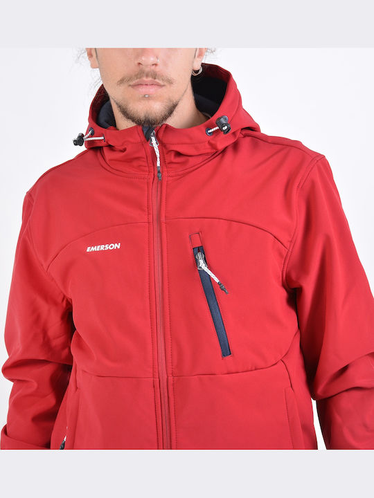 Jacke Bomber Wasserdicht und Winddicht Rot