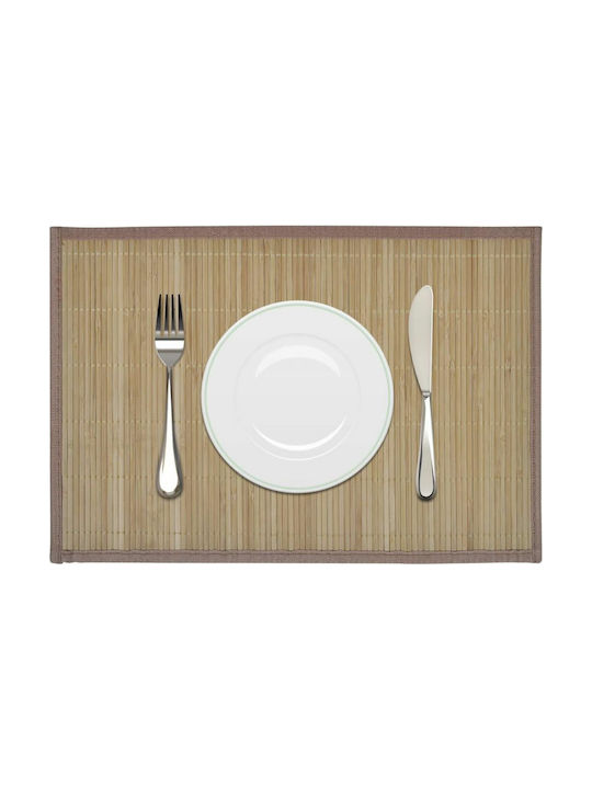 vidaXL Placemat Bamboo Brown 45x30cm 6pcs