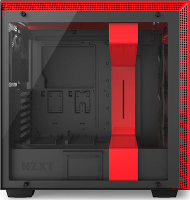 NZXT H700i Gaming Midi-Turm Computergehäuse Rot