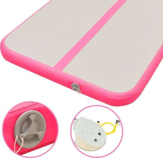 vidaXL AirTrack Saltea Echipamente Fitness Roz (600x100x10cm)