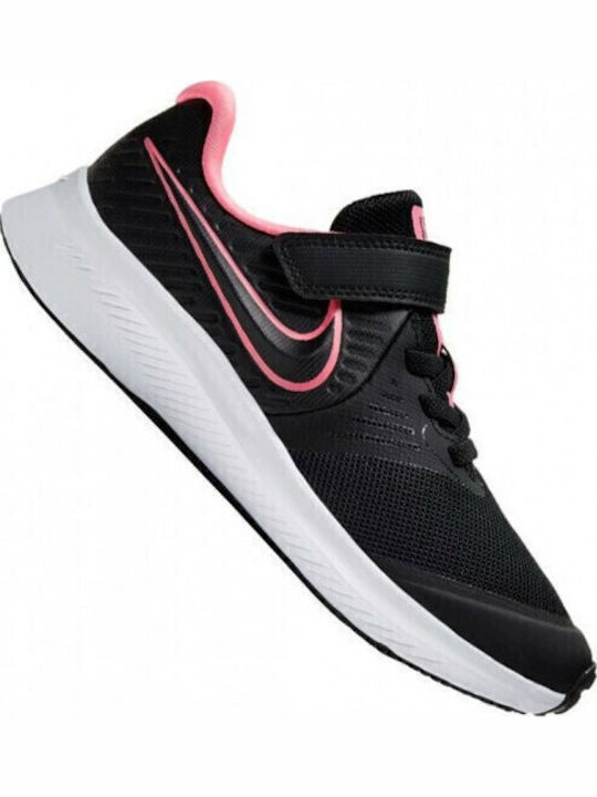 Stern Läufer Star Runner 2 Kinder Sportschuhe Laufen mit Bügel- und Schleifenverschluss Black / Sunset Pulse / White