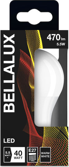 Bellalux CLA40 FR LED Bulb 5.5W for Socket E27 and Shape A60 Warm White 470lm