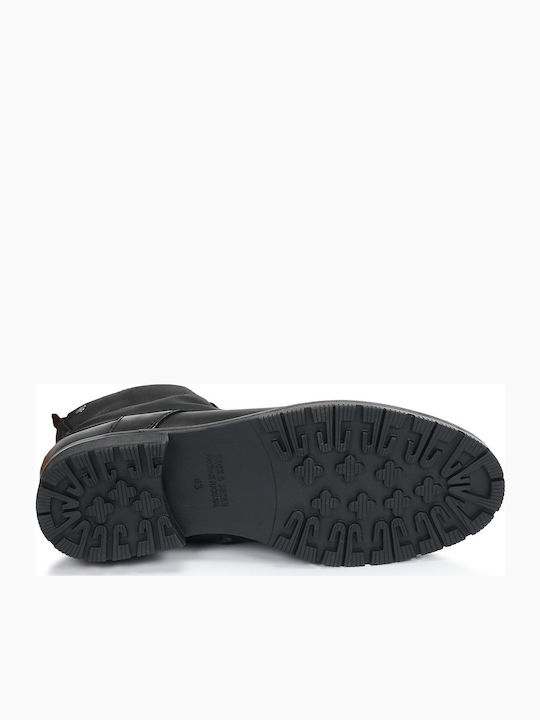 Δερμάτινα Ανδρικά Αρβυλάκια Anthracite Black