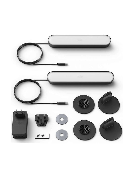 Philips Hue Play WiFi Decorative Lamp Bar Light Black 2pcs