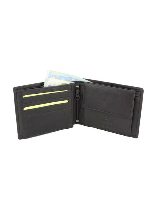 Leather Men's Wallet with RFID Black