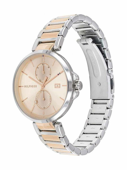 Tommy Hilfiger Angela Women's Watch with Pink Gold Metal Bracelet