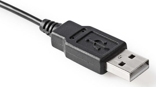Nedis MICDU100BK Mikrofon USB Desktop, Schwanenhals